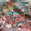Edinburgh, Scotland Vintage City Map Scarf - Maritime Tribes USAScarf
