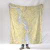 Essex, CT Nautical Chart Blanket - Maritime Tribes USABlanket