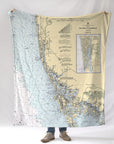 Estero Island to Cape Sable Composite Chart Blanket - Maritime Tribes USABlanket