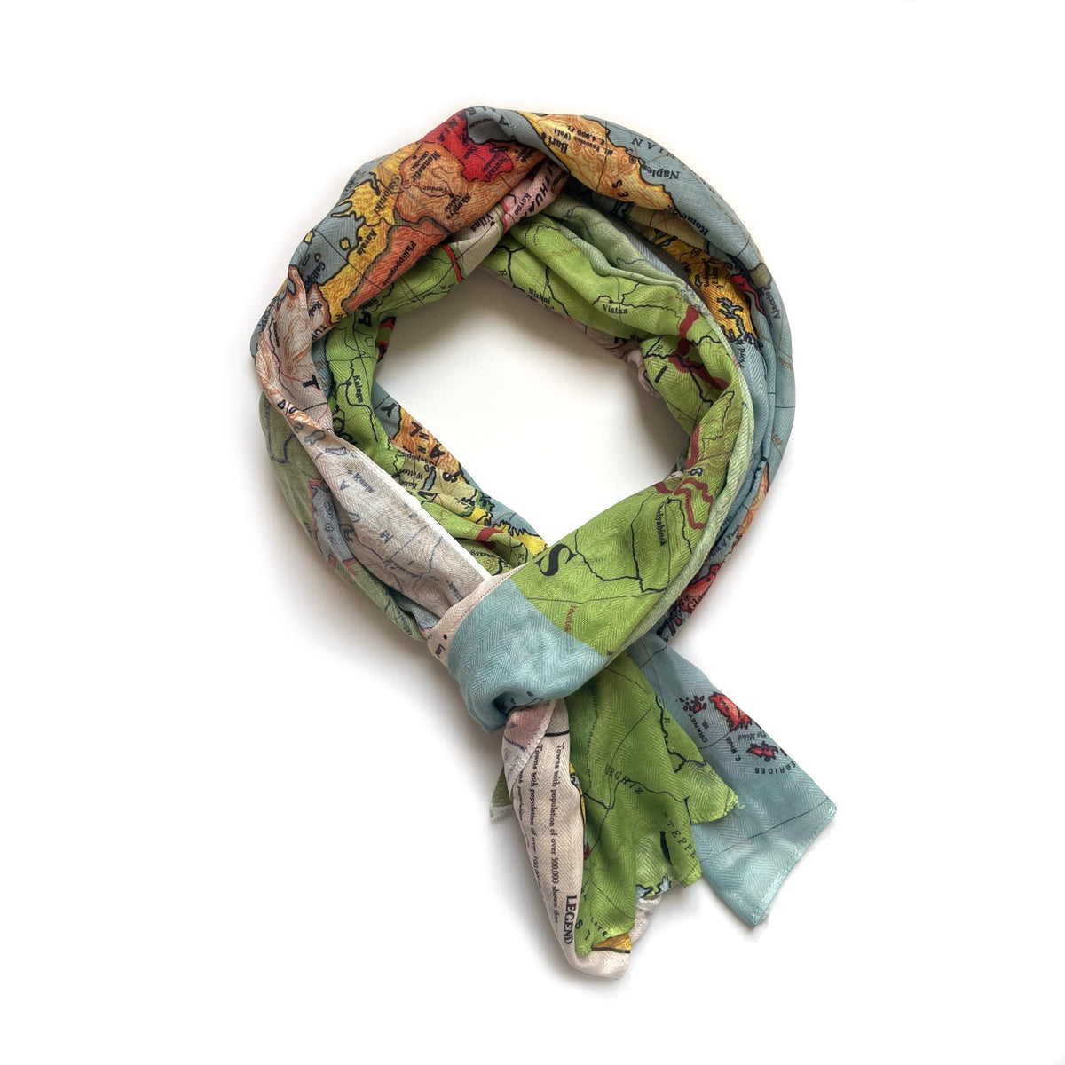 Europe Vintage Map, c. 1920 Scarf - Maritime Tribes USAScarf