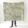 Exeter NH Topo Blanket - Maritime Tribes USABlanket