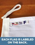 F (Foxtrot) Nautical Signal Flag – Traditional Maritime Code Flag - Maritime Tribes USASignal Flag