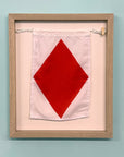 "F" Nautical Flag in Glass-Free Shadow Box Frame - Maritime Tribes USA