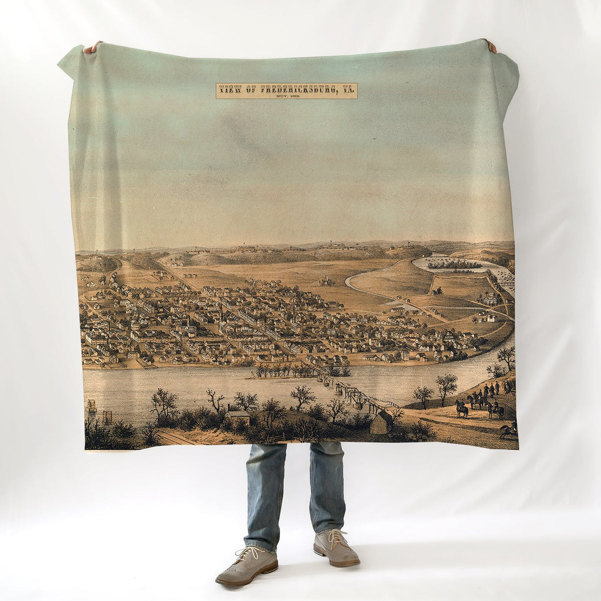 Fredericksburg Bird's Eye View Blanket - Maritime Tribes USABlanket