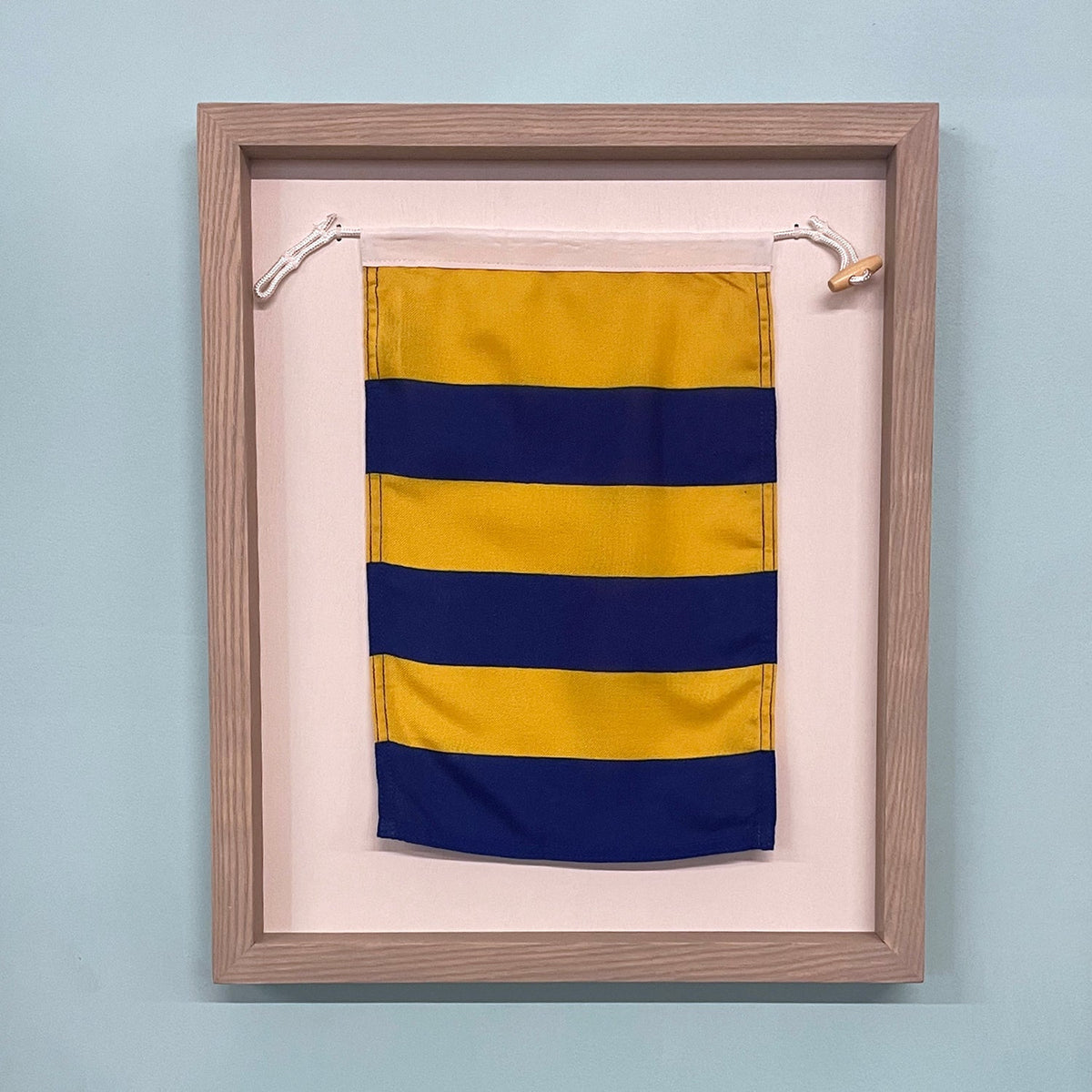 "G" Nautical Flag in Glass-Free Shadow Box Frame - Maritime Tribes USA