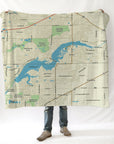 Geist Reservoir IN Charted Territory Blanket - Maritime Tribes USABlanket