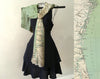 Georgia's Barrier Islands Vintage Map Scarf (St. Augustine to Savannah) - Maritime Tribes USAScarf