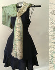 Georgia's Barrier Islands Vintage Map Scarf (St. Augustine to Savannah) - Maritime Tribes USAScarf