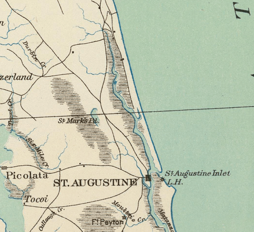 Georgia's Barrier Islands Vintage Map Scarf (St. Augustine to Savannah) - Maritime Tribes USAScarf