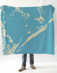 Grand Isle Louisiana Charted Territory Blanket - Maritime Tribes USABlanket