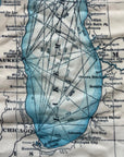 Great Lakes Antique Map Scarf - Maritime Tribes USAScarf
