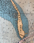 Green Bay, WI Nautical Chart Blanket - Maritime Tribes USABlanket