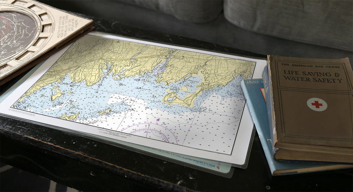 Greenwich, CT Chart Placemat - Maritime Tribes USALaminated Placemat