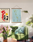 Guadeloupe to St. Lucia Nautical Chart Wall Scroll - Maritime Tribes USA