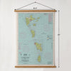 Guadeloupe to St. Lucia Nautical Chart Wall Scroll - Maritime Tribes USA