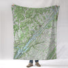 Guntersville Lake Topo Blanket - Maritime Tribes USABlanket