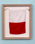 "H" Nautical Flag in Glass-Free Shadow Box Frame - Maritime Tribes USA
