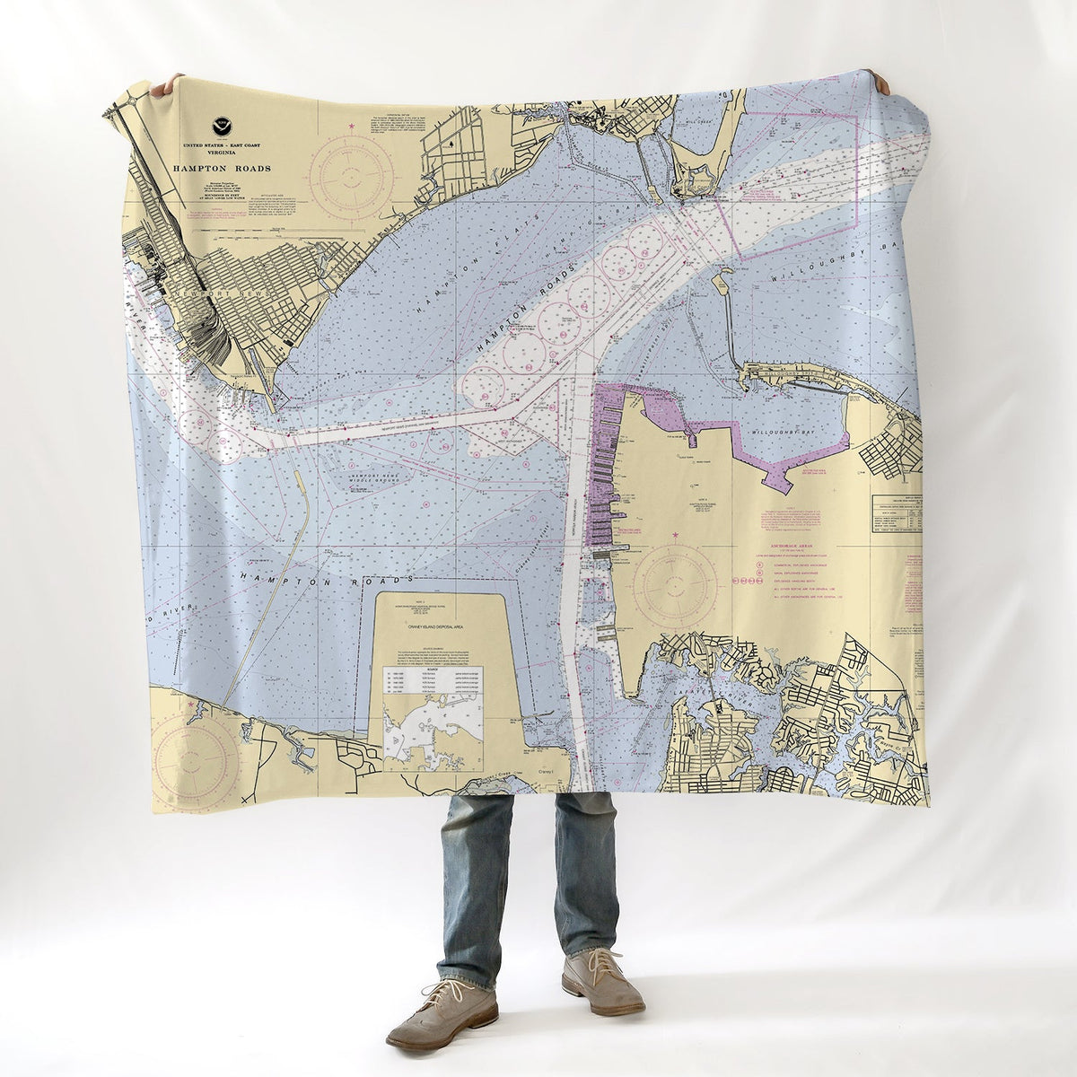 Hampton Roads, VA Blanket - Maritime Tribes USABlanket