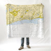 Harwich Port MA Nautical Chart Blanket - Maritime Tribes USABlanket