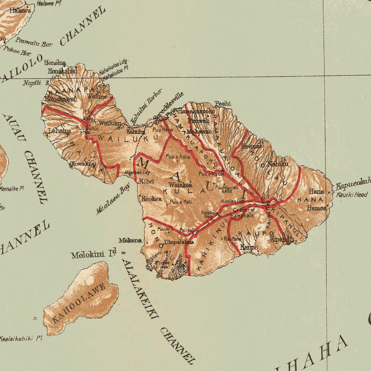 Hawaiian Islands Vintage Map Blanket - Maritime Tribes USABlanket