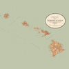 Hawaiian Islands vintage map - Quick Dry Towel - Maritime Tribes USATowel