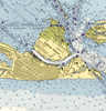 Houston / Galveston Nautical Chart Scarf - Maritime Tribes USAScarf