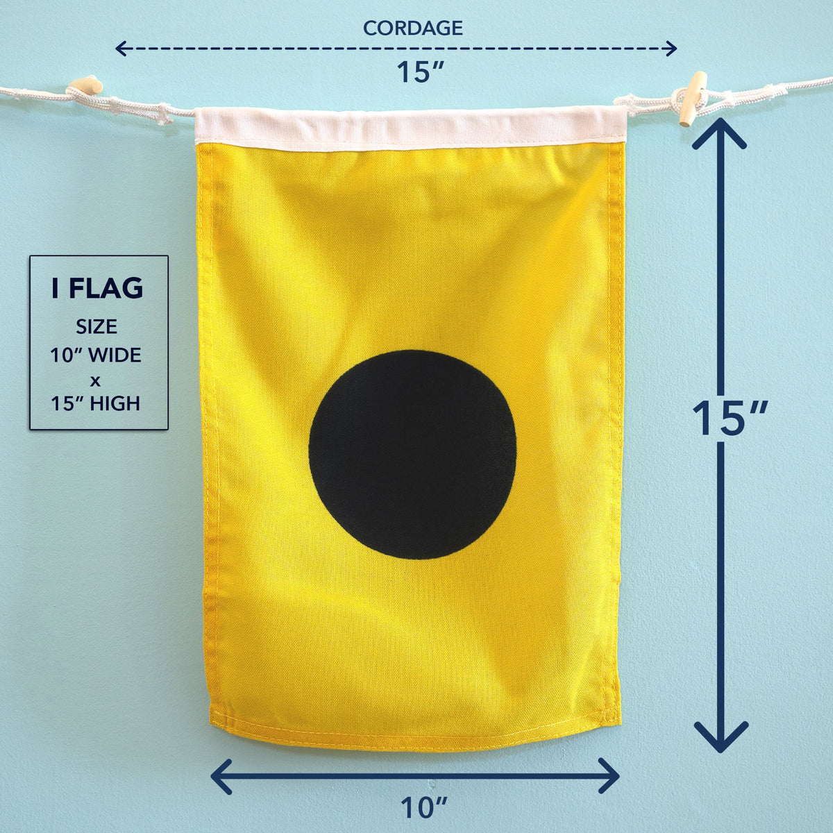 I (India) Nautical Signal Flag – Traditional Maritime Code Flag - Maritime Tribes USASignal Flag
