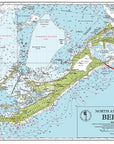 Imray's Bermuda Nautical Chart Placemats - set of 4 - Maritime Tribes USA