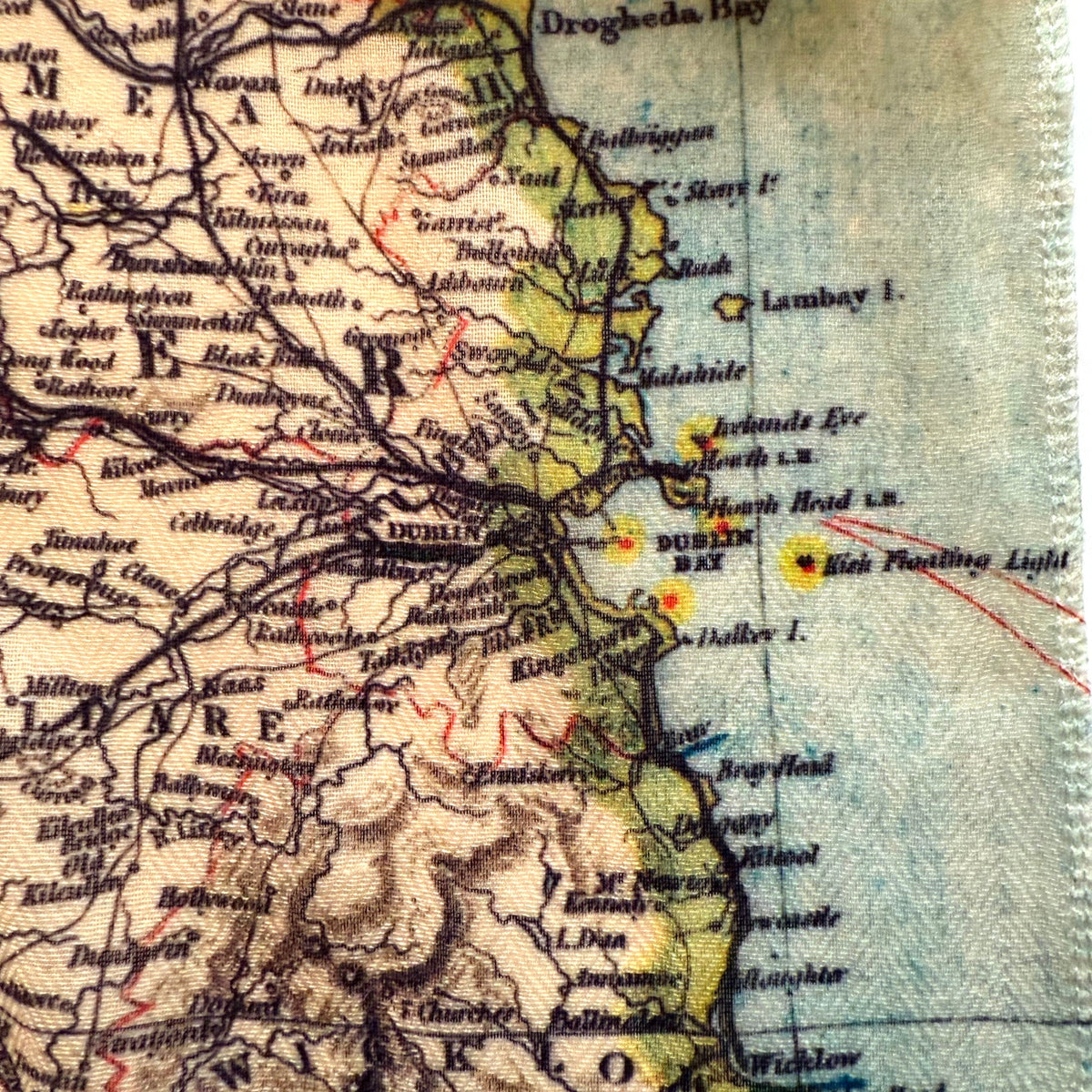 Ireland Vintage Map Scarf - Maritime Tribes USAScarf
