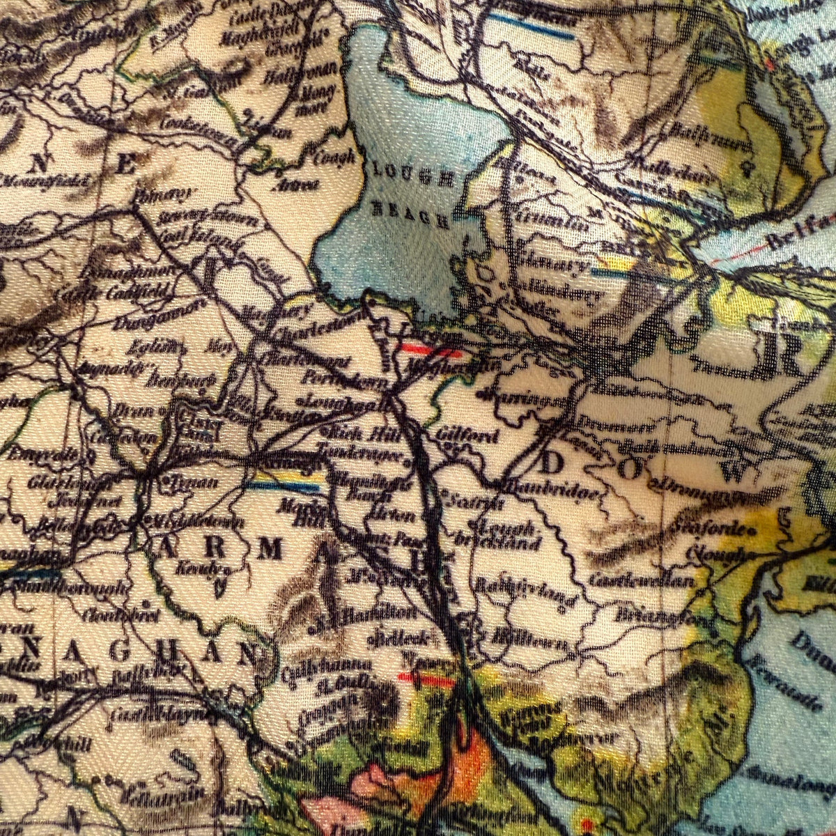 Ireland Vintage Map Scarf - Maritime Tribes USAScarf