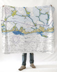 Islamorada Chart (Tavernier to Matecumbe) Blanket - Maritime Tribes USABlanket
