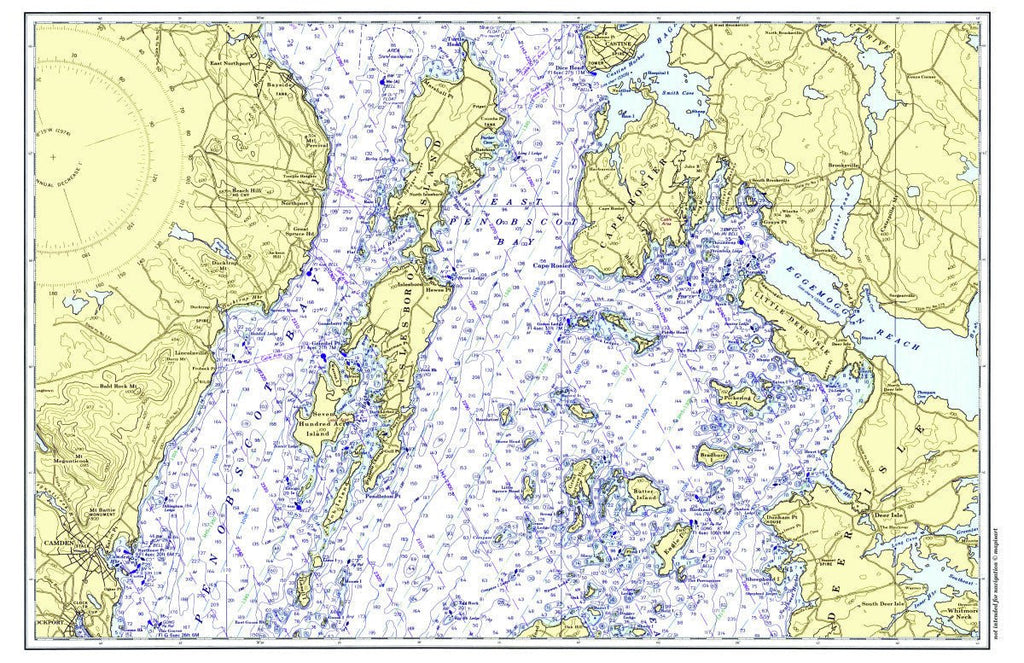 Islesboro, ME Chart Placemat - Maritime Tribes USALaminated Placemat