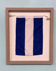 "J" Nautical Flag in Glass-Free Shadow Box Frame - Maritime Tribes USA