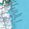 Jersey Shore Vintage Map Quick Dry Towel - Maritime Tribes USATowel