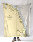 Jupiter InletFL Chart Blanket - Maritime Tribes USABlanket