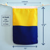 K (Kilo) Nautical Signal Flag – Traditional Maritime Code Flag - Maritime Tribes USASignal Flag