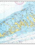 Key West to Big Pine Key, Florida Chart Placemat - Maritime Tribes USALaminated Placemat