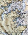 Kodiak Island, Nautical Chart Blanket - Maritime Tribes USABlanket