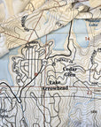 Lake Arrowhead, CA topo map Blanket - Maritime Tribes USABlanket