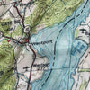Lake Champlain Topographical Map Scarf - Maritime Tribes USAScarf
