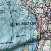Lake Champlain Topographical Map Scarf - Maritime Tribes USAScarf