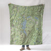 Lake SunapeeTopo Map Blanket - Maritime Tribes USABlanket