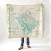 L'Enfant's 1791 Plan of Washington D.C. Blanket - Maritime Tribes USABlanket