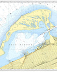 Presque Isle, PA Nautical Chart Placemats, set of 4