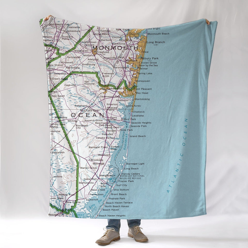 Long Branch to Beach Haven NJ Antique Blanket - Maritime Tribes USABlanket