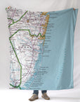 Long Branch to Beach Haven NJ Antique Blanket - Maritime Tribes USABlanket