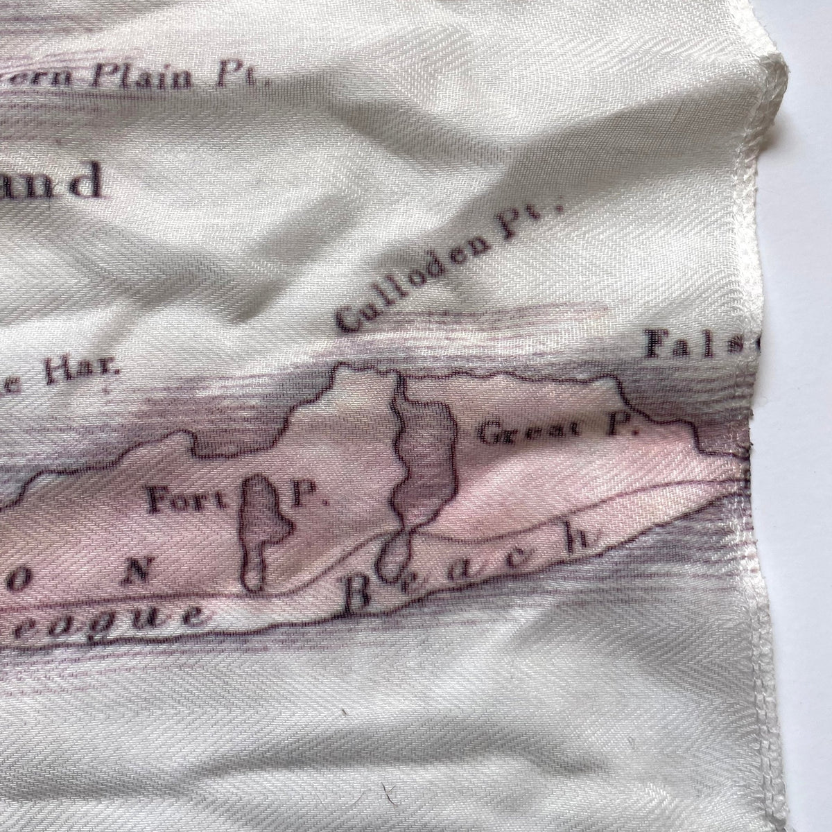 Long Island, NY Vintage Map Scarf - Maritime Tribes USAScarf