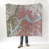Louisville, KY TOPO map Blanket - Maritime Tribes USABlanket