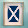 "M" Nautical Flag in Glass-Free Shadow Box Frame - Maritime Tribes USA