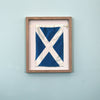 "M" Nautical Flag in Glass-Free Shadow Box Frame - Maritime Tribes USA